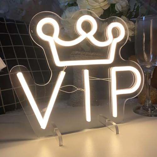 Image of VIP Table Number Neon Sign Desk Lamp Night Light Wedding Letter LED Neon Sign Wedding Table Decorations Neon Light Shop Bedroom Home Room Decor Christmas Party Warm White USB 25x21 CM