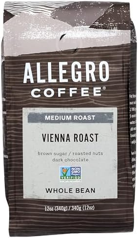 Allegro Coffee Vienna Roast Whole Bean Coffee, 12 Ounce (Pack of 1)