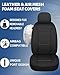 Sino Salected Waterproof Car Seat Covers, Car Seat Covers Full Set, Black Seat Covers for Cars, Airbag Compatible, Universal Fit Most Car, Sedan, Part Truck & SUV(Black)