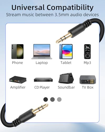Cable divisor de audio 3.5mm 1 macho a 2 machos 1 m miniatura 7