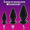 BDSMJOY Große Analplug Buttplug Analkugeln Analspielzeuge Fisting Sexspielzeug Analdehner Anal Expander erotisches Sex Spielzeug für Paare Frauen Männer extrem Sex (Schwarz, S) #5