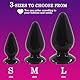 BDSMJOY Große Analplug Buttplug Analkugeln Analspielzeuge Fisting Sexspielzeug Analdehner Anal Expander erotisches Sex Spielzeug für Paare Frauen Männer extrem Sex (Schwarz, M)