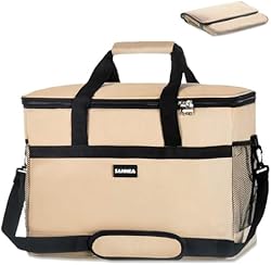 ソフトクーラーボックス 大容量35L クーラーボックス 3層断熱 保温 保冷バッグ 折り畳み収納可能 手提げと肩掛け両用 お弁当収納バッグ 保冷バック ピクニック/キャンプ/釣り/パーティ