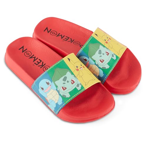 Sandales Pikachu pour garçons anti-glisse claquettes Salamèche