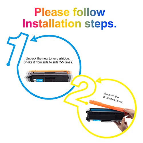Image of Uniwork Compatible Toner Cartridge Replacement for Brother TN436 TN 436 TN436BK TN433 use with MFC-L8900CDW HL-L8360CDW HL-L8260CDW MFC-L8610CDW MFC-L9570CDW HL-L9310CDW Printer Tray (4 Pack)