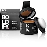 BOLDIFY Hairline Powder (Dunkelblond) kaschiert sofort Haarausfall und füllt ausgefallene Haarlinien, kahle Stellen und weite Bereiche auf - 48-Stunden-Formel für Haare & Bart - Graue Haarabdeckung