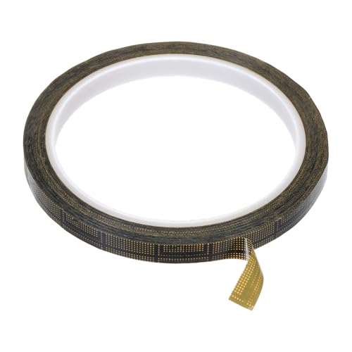 Image of PATIKIL Antistatic Tape, 2.36 Mil Thick, 5 /16 Inch x 39 Yards Conductive Adhesive Grid ESD Tape for Circuit Board Laptop Mobile Phone Communication Electronics Parts Black /Yellow