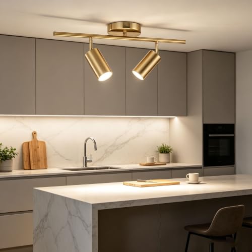 Accesorios de iluminación de riel modernos foco latón techo interior 6
