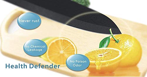 Keramische messenset, Keuken Chef Mes Set, Brood Mes Super Scherp Vijf Stuk 6"Chef Mes,5"Utility Mes, 4"Fruit Mes, 3"Paring Mes, 1''Plantaardige Fruit Peeler, Roestvrij en Vlekbestendig - Image 4