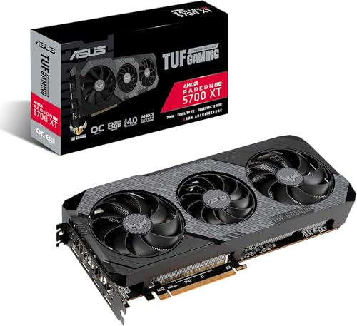 ASUS TUF Gaming 3 AMD Radeon RX 5700XT OC Edition Gaming Graphics Card (PCIe 4.0 8GB GDDR6 HDMI DisplayPort Axial-tech Fan Design Auto-Extreme) (Renewed)