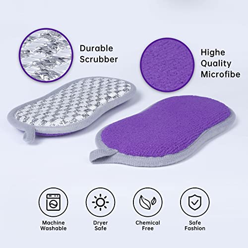 Universal Round Lid For Pots,Pans And Skillets,Tempered Glass With Heat Resistant Silicone Rim Fits 10 To 12 Inches,With Kitchen Dishcloths,Cookware Unique Handle Pan Cover #TOP5