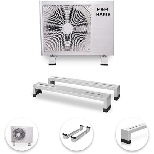 M&M HARIS Air Conditioner Outdoor Ac stand for 1 Ton,1.5 Ton, 2 Ton AC Stand/Heavy Duty Air Conditioner Outdoor Unit Floor Mounting Bracket