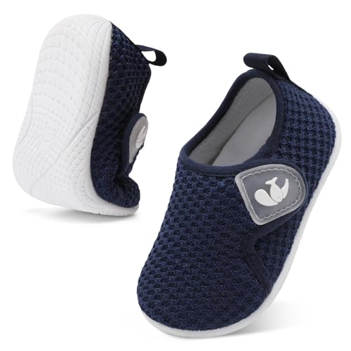 Image of FEETCITY Toddler Walking Shoes Slip On Toddler Shoes Boys Girls Kids Sports Sneakers Casual School Shoes Barefoot Shoes