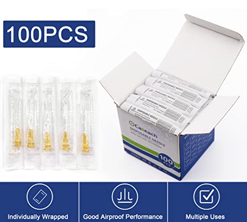 Careach 25Ga 1Inch（100Pcs）18Ga, 20Ga, 21Ga, 22Ga, 23Ga, 25Ga, 27Ga, 30Ga, 32Ga #TOP5