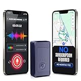 Locaone Magnetic GPS Tracker for Vehicles No Subscription, no Monthly fee – Car Tracking Device Hidden – Audio Recording, Waterproof IP65 – Worldwide Coverage with SIM Card Included