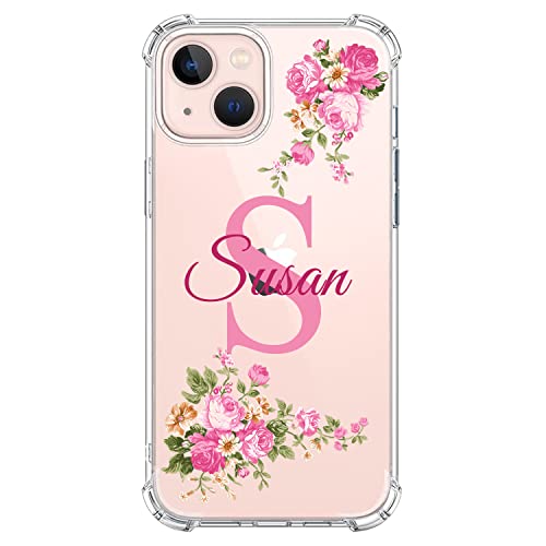 IKPYTREE Custom Name & Initial Crystal Clear Case, Compatible with