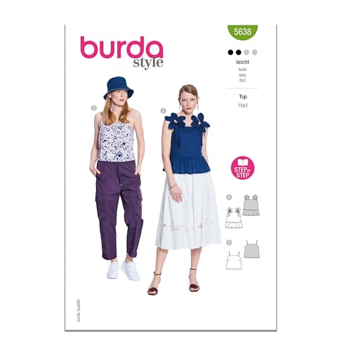 Burda Style 5638 Sewing Pattern for Misses Top by burdastyle - Used condition - US$15.15