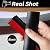 Floor Transition Strip Self Adhesive Carpet Wood Tile Vinyl Flooring Laminate Transition Cover Edge Trim Gap Doorway Threshold for Uneven Floors Heights Within 5 mm (Black, 40 inches)