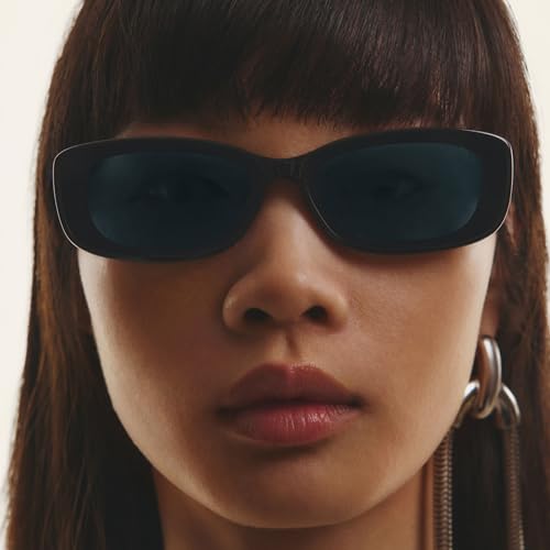 Quay - Womens Sunglasses, Square Lenses with UV Protection, Oversized Sunglasses (Vibe Check, Teal)4