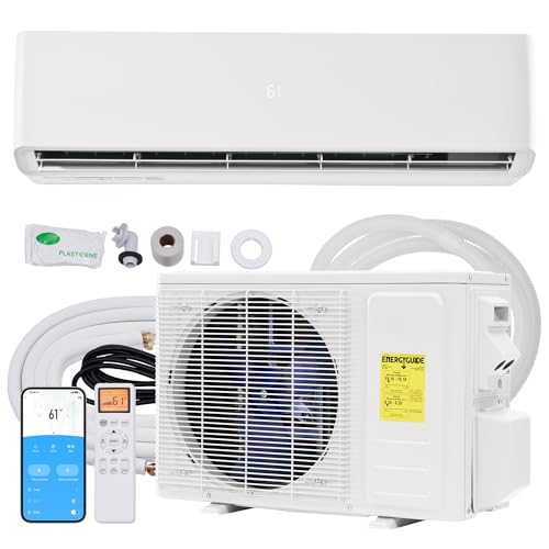 YUMPIE 36,000 BTU Mini Split Air Conditioner & Heater, 18 SEER2 Inverter Ductless AC Unit, 220V Energy Efficient with Self-Cleaning, Remote & App Control, Easy Installation, Cools Up to 2500 Sq. Ft.