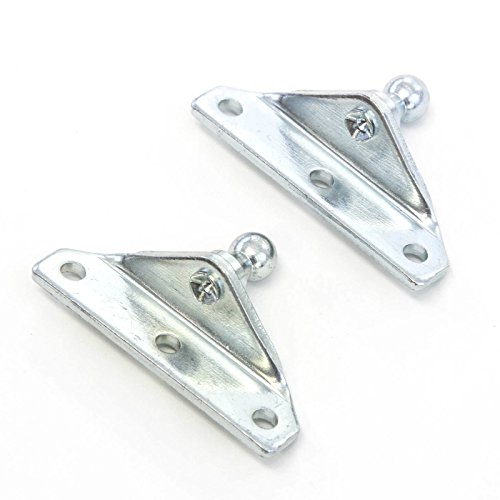 2 Ball Stud Brackets 10mm Compatible with Gas Prop Strut Spring Lift Coated Steel 10mm