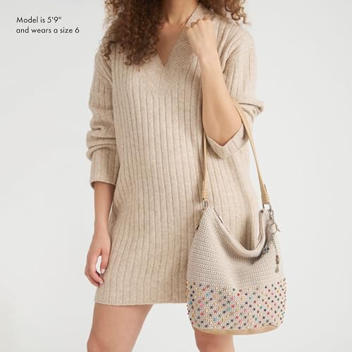 Image of The Sak Sequoia Hobo Bag - Hand Crochet Large Women's Purse for Everyday & Travel - Durable Handbag & Tote With Zipper Pocket