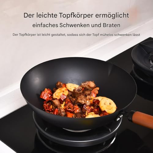 Generisch Eisenpfanne - Japanische Eisenpfanne | Tragbarer Nicht-Stick-Sturzbraten- | Mehrzweckdauerwalt, rostfreie, unbeschichtete Nicht-Stick- für elektrische Küchenherd-Induktion Kochfeld Heims