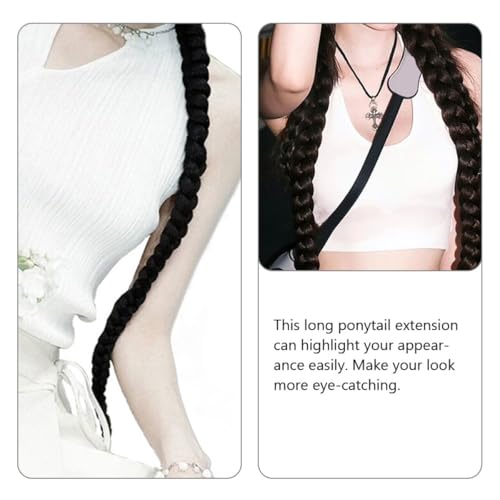 Extensions de cheveux tressées élastiques SEWACC 100 cm postiches synthétiques doux