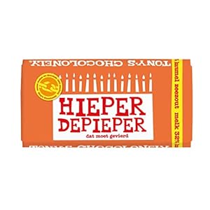 Tony’s Chocolonely – Chocoladereep Melk Karamel Zeezout – Zeg ’t met een reep “Hieper de pieper”- 180 gram – Fairtrade Chocolade