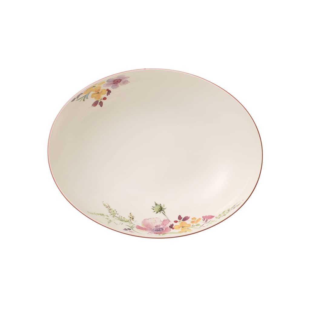 Villeroy & Boch Mariefleur Ciotola da Portata Ovale, Porcellana Premium, Basic, 26 cm