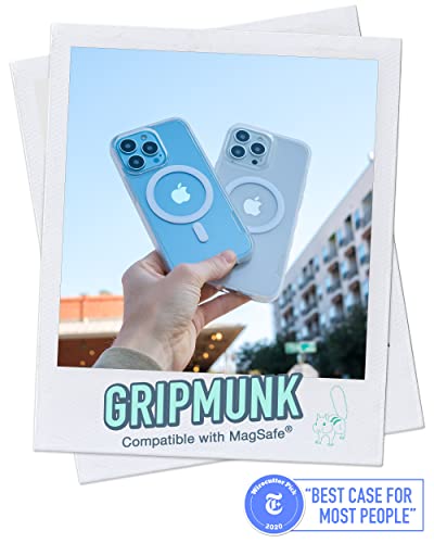 Image of Smartish iPhone 13 Pro Max Slim Case - Gripmunk Compatible with MagSafe [Lightweight + Protective] Thin Grip Cover - Nothin' to Hide