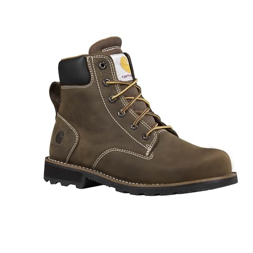 Carhartt Women's Frontier 6" Steel Toe Work Boot Water Resistant Leather Safety Footwear with Slip Resistant Outsole2