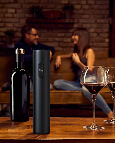 Senzer Electric Wine Opener Battery Operated Bottle Openers Reusable Wine Corkscrew For Kitchen Home Bar Restaurant - Black #TOP6