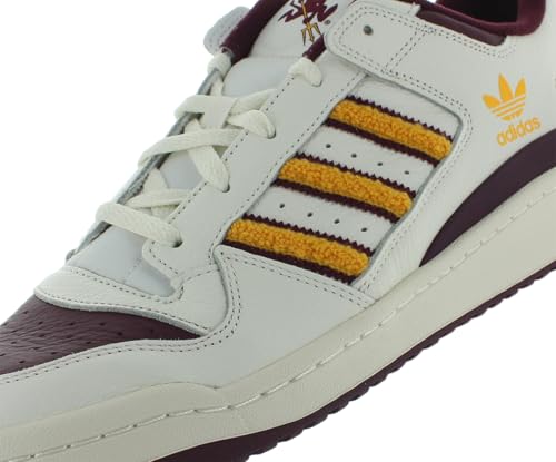 Image of adidas Forum Low CL Mens Shoes Size 13.5, Color: Team Maroon /Cloud White /Collegiate Gold