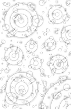 Deleter Screen Tone SE-1336 [ Father and Circle Pattern 65L ] [B4 Size 362x253mm 14.25"x9.96"] for Comic Manga Illustration