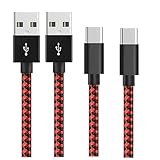 PS5 Controller Charger Charging Cable 2 Pack 6.6FT Type C to USB A Data Cord High Speed Sync Wire for PlayStation 5 DualSense, Xbox Series S X Core, Elite Series 2, NS Switch Lite, Pro Controller