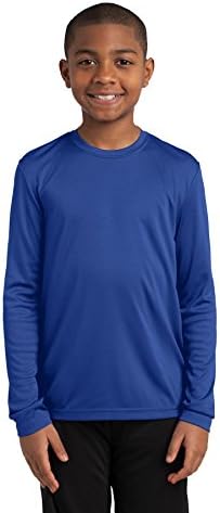 Sport-Tek Youth Long Sleeve PosiCharge Competitor Tee M True Royal
