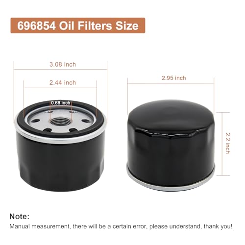 Powswopx 492932 Oil Filters Compatible with Briggs and Stratton 492932S 696854 695396, John Deere AM125424 GY20577 LG492932S, Kawasaki 49065-7007 49065-0721 - 4 Pack - Thumbnail 2
