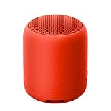 WJYLM Subwoofer-Lautsprecher, tragbarer Bluetooth-Lautsprecher im Freien Mini Wireless-Lautsprecher Extra Bass IP67 Wasserdicht Staubdicht Resonanzkörper Mit Mikrofon, Rot