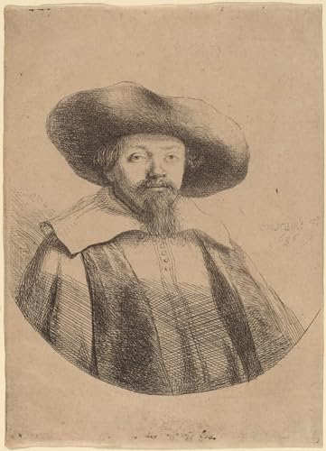 Affiche d'art Rembrandt 60x90cm - Tableau sur toile haut de gamme Menasseh Ben Israel