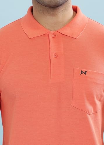 Image of Force NXT Polo Neck T-Shirt for Men Pack of 1 | Regular Fit T-Shirt for Men | Premium Super Combed Rich Cotton Polo Shirt | Men's Ultra Soft Half Sleeve T-Shirt
