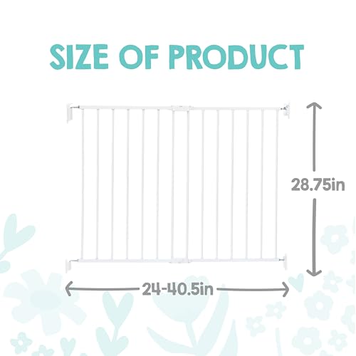 Image of Regalo Safety 24 inch-40.5 inch Extra Wide Baby Gate for Top of Stairs & Dooways