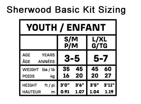 SHERWOOD Sher-Wood Playrite Basic Youth Hockey Kit, S/M - Thumbnail 2