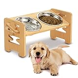 【Plegable y extraíble】: los cuencos elevados para perros Vantic para perros pequeños y gatos son plegables para almacenar cuando no están en uso. Se puede desmontar fácilmente para moverlo a cualquier lugar. Tazones de comida para perros que ahorran espacio y dinero.