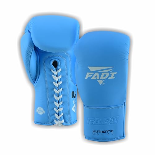 Fadi Sports A2 Lace Up Boxing Gloves for Men and Women, Full Grain Cowhide Leather Professional Training and Sparring Gloves for Heavy Bag, Muay Thai, Kickboxing and MMA