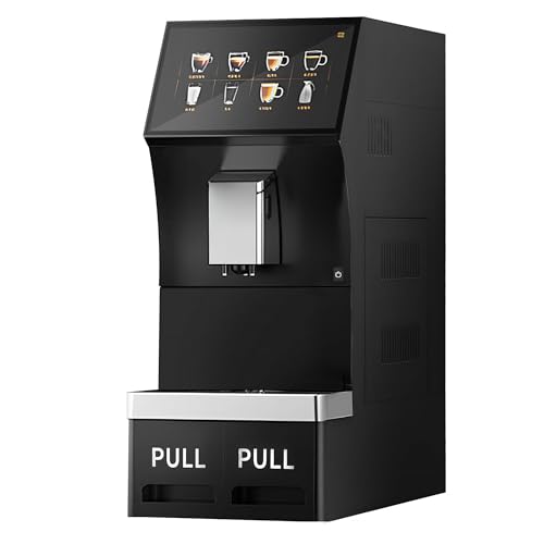 Image of Stalwart Automatic Coffee Machine, 1kg Bean Hopper, 16 Drinks, 10" Touchscreen, Black