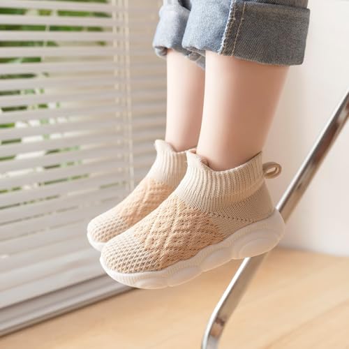 Boys Girls Sneakers Kids Shoes Non-Slip with Soft Rubber Sole Lace-up for Running/Walking Spring and Autumn2