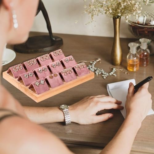 Plateau à bijoux en bois compartimenté pour montres et bracelets - 8