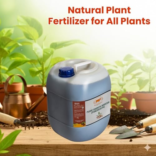 Image of Plant Growth Booster (Panchgavya) - 100% Organic Fertilizer for Healthy Growth - Natural Plant Fertilizer for All Plants - Eco-friendly and Non-Toxic (20LTR)