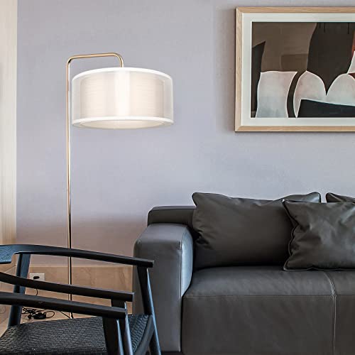 FRIDEKO HOME 2 Tier Light Shade Ceiling - Modern White Lampshade for Ceiling Lights, Bedroom Lights Ceiling Lamp Shades for Living Rooms, Hallways, and Lounges (30cm) - Image 5